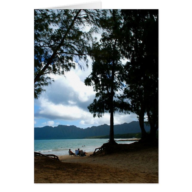 Cartão Tarde na praia dos foles (Frente)