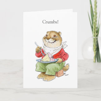 Cartão tardivo do Muskrat de Birthdat