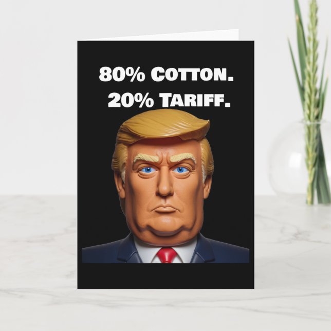 Cartão Tarifa de Donald Trump (Frente)