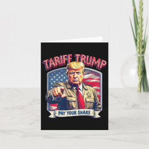 Cartão Tarifa Engraçada, Trump Paga Sua Parte