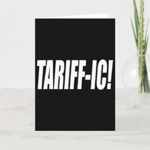 Cartão Tarifa-íc Tarífica Trump Tarifa Terrífica Feira Co