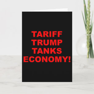 Cartão Tarifa Trump Afunda Economia