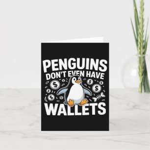 Cartão Tarifas Aplicáveis Aos Pinguins Ouviram A Ilha Eng
