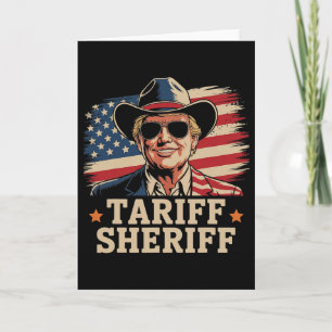 Cartão Tarifas Trump Tarifa Xerife Presidente Trump Tari