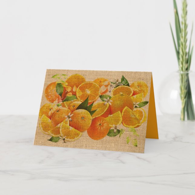 Cartão Tarjeta Bitter Oranges from Capri (Cretonne Editio (Frente)