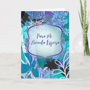 Cartão Tarjeta de amor y aniversario en español