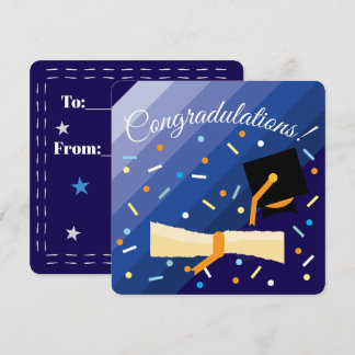 Cartão Tarjeta de felicitación plana