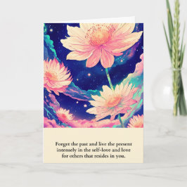 Cartão Tarjeta flowers message happy birthday
