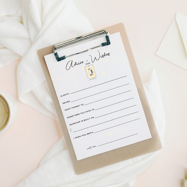 Cartão Tarot | Casamento | Cartão de Aviso para Ca (Criador carregado)