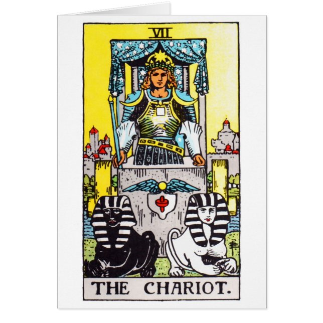 Cartão tarot-chariot (Frente)