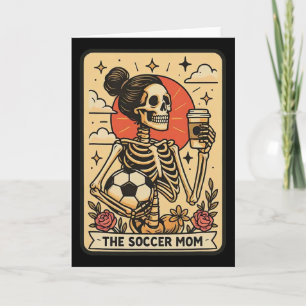 Cartão Tarot da Mãe de Futebol Engraçado Vintage E