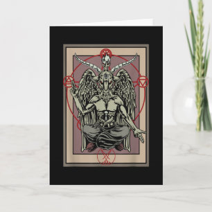 Cartão Tarot Gótico Card Baphomet Satanic Witagram