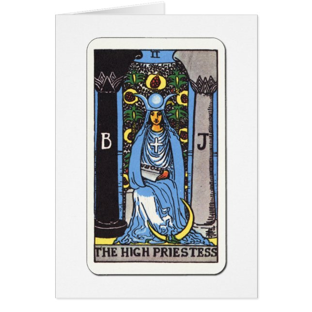 Cartão Tarot Hohepriesterin The Priestess Alta (Frente)
