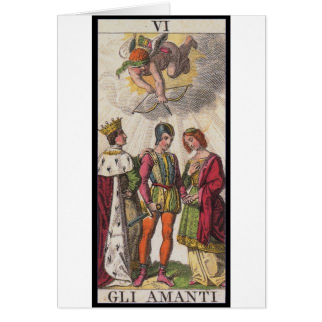 Cartão Tarot: Os amantes (Frente)