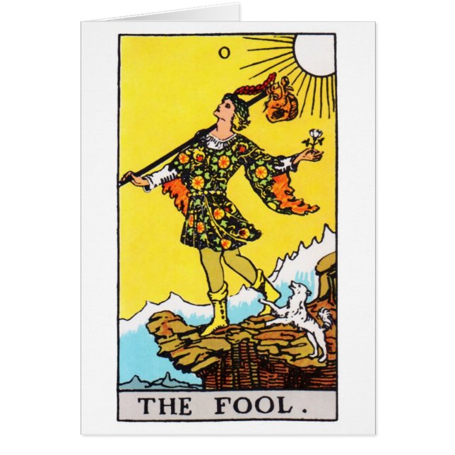 Cartão tarot-tolo (Frente)