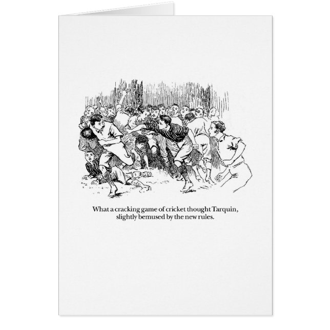 Cartão Tarquin e grilo (Frente)