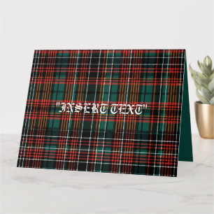 Cartão Tartan
