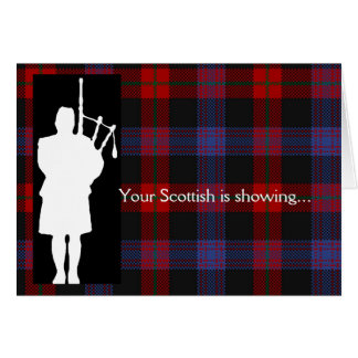 Cartão Tartan Day Bagpiper