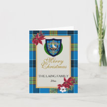 Tartan e Brasão do Clã Escocês Laing