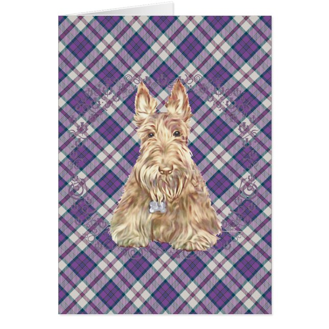 Cartão Tartan Scottie Trigo (Frente)