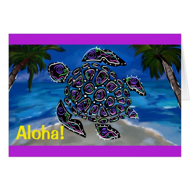 Cartão Tartaruga (Frente Horizontal)