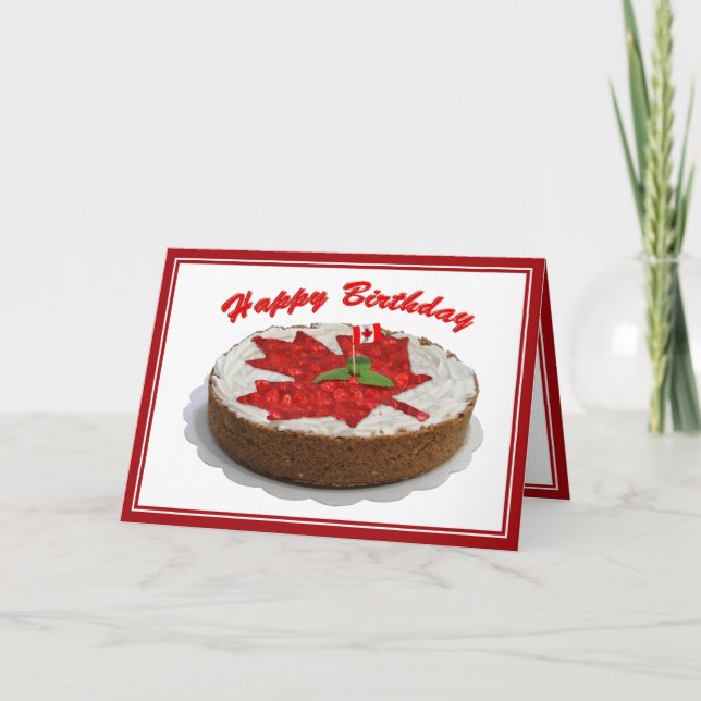 Cartão Tartaruga-de-Aniversário do Canadá (Frente)