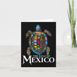 Cartão Tartaruga Do Mar Gráfico Do Golfo Do México Nunca 