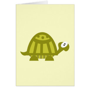 Cartão Tartaruga verde