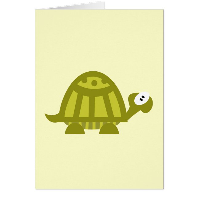Cartão Tartaruga verde (Frente)