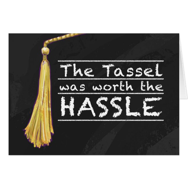 Cartão Tassel Hassle Silver (Frente Horizontal)