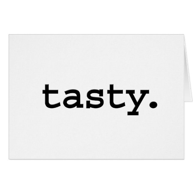 Cartão tasty. (Frente Horizontal)