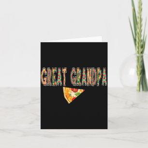 Cartão Tataravô Pizza Aniversário Equipe Família