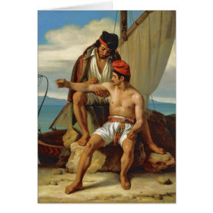 Cartão Tatoing a Sailor by Prevost