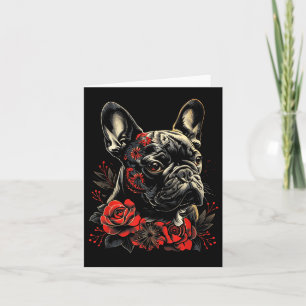 Cartão Tattoo Art French Buldogue Japonês Buldogue Francê