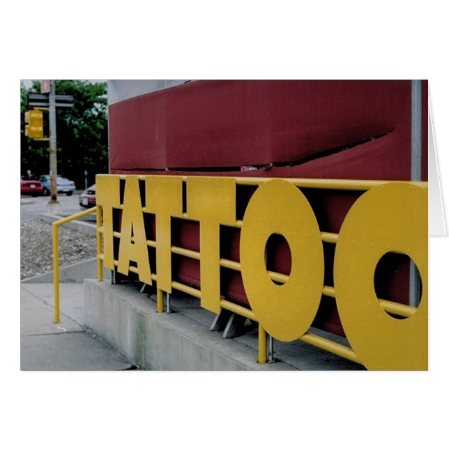 Cartão Tatuagem (Frente Horizontal)