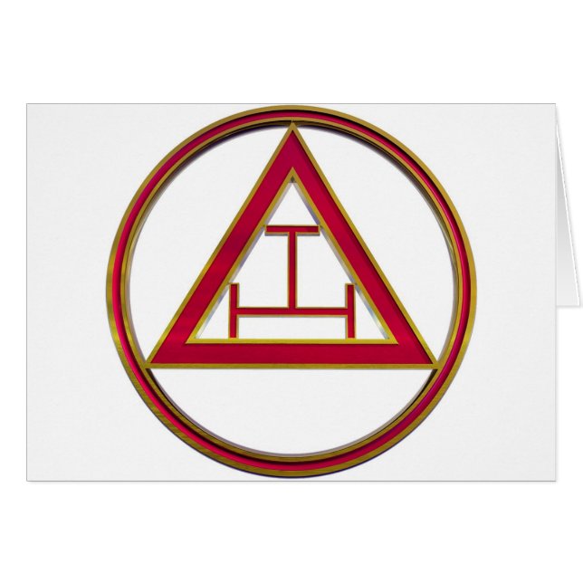 Cartão Tau real triplicar-se do arco (Frente Horizontal)