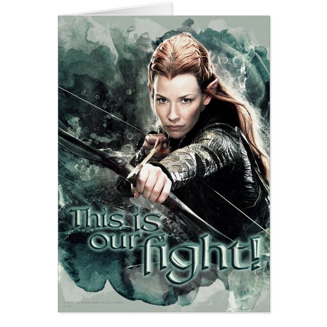 Cartão TAURIEL™ - Esta É A Nossa Luta (Frente)