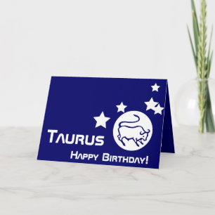 Cartão Taurus, Happy Birthday!-Customize