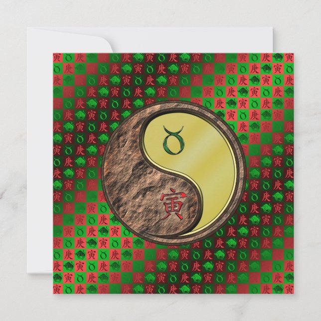 Cartão Taurus & Metal Tiger (Frente)