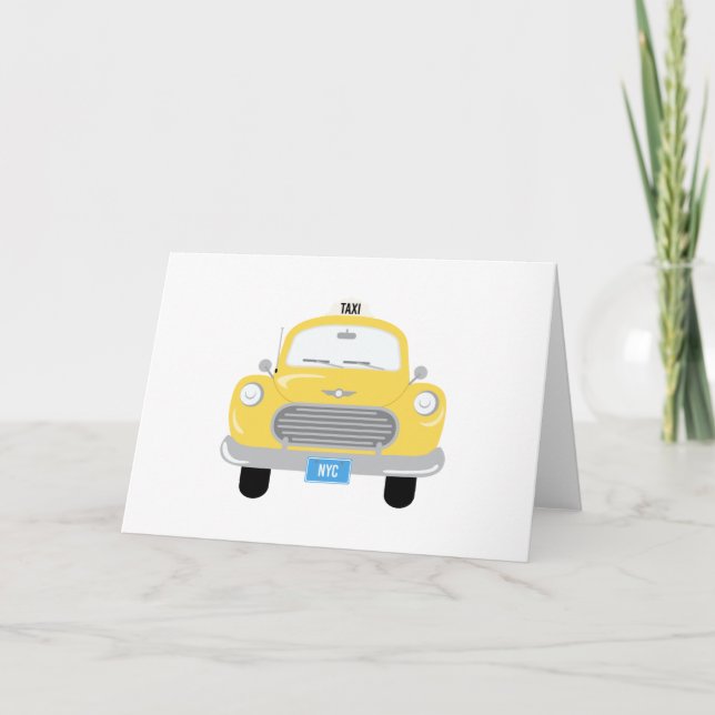 Cartão Táxi NYC (Frente)