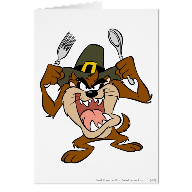 Cartão TAZ™ com fome (Frente)