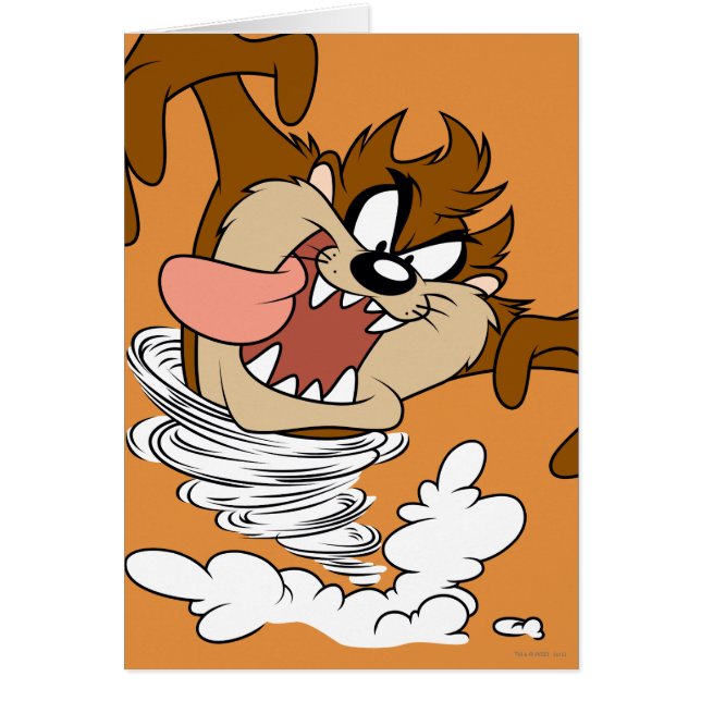 Cartão TAZ™ Whirling Tornado (Frente)