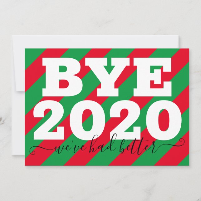 Cartão Tchau 2020 Tivemos melhor (Frente)