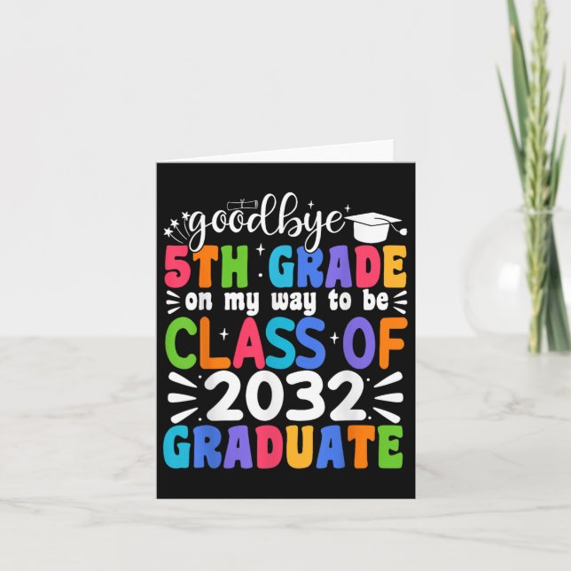 Cartão Tchau 5 Grau Cl De 5 De 2032 (Frente)