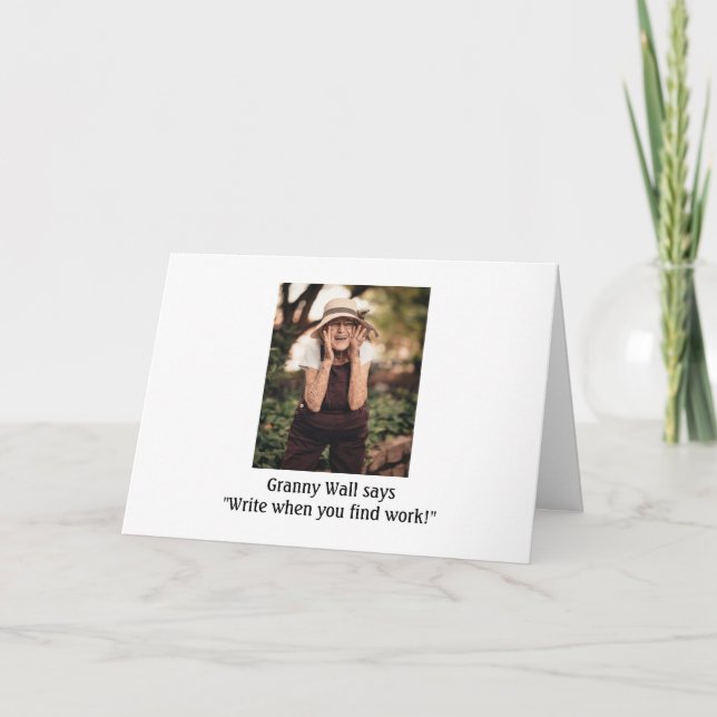 Cartão Tchau, estamos no meio do cartão. (Frente)