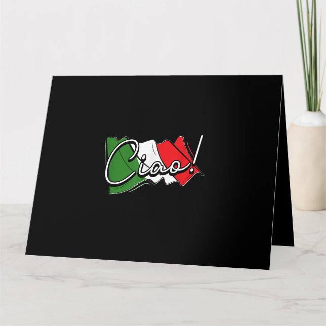 Cartão Tchau! - Patinete de Veneza italiano e europeu e L (Frente)