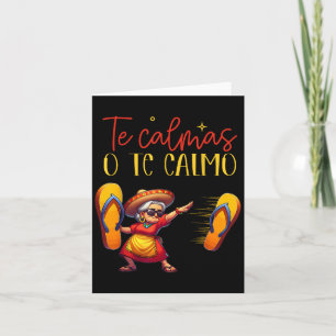 Cartão Te Acalmas Ou Eu Te Acalmo Mãe Espanhola Divertida