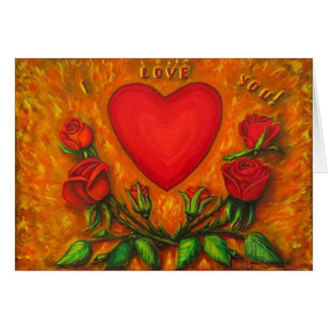 Cartão Te amo (Frente Horizontal)