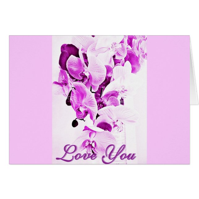 Cartão Te Amo. (Frente horizontal)