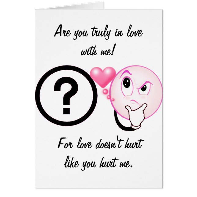 Cartão Te Amo. (Frente)